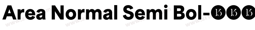 Area Normal Semi Bol字体转换